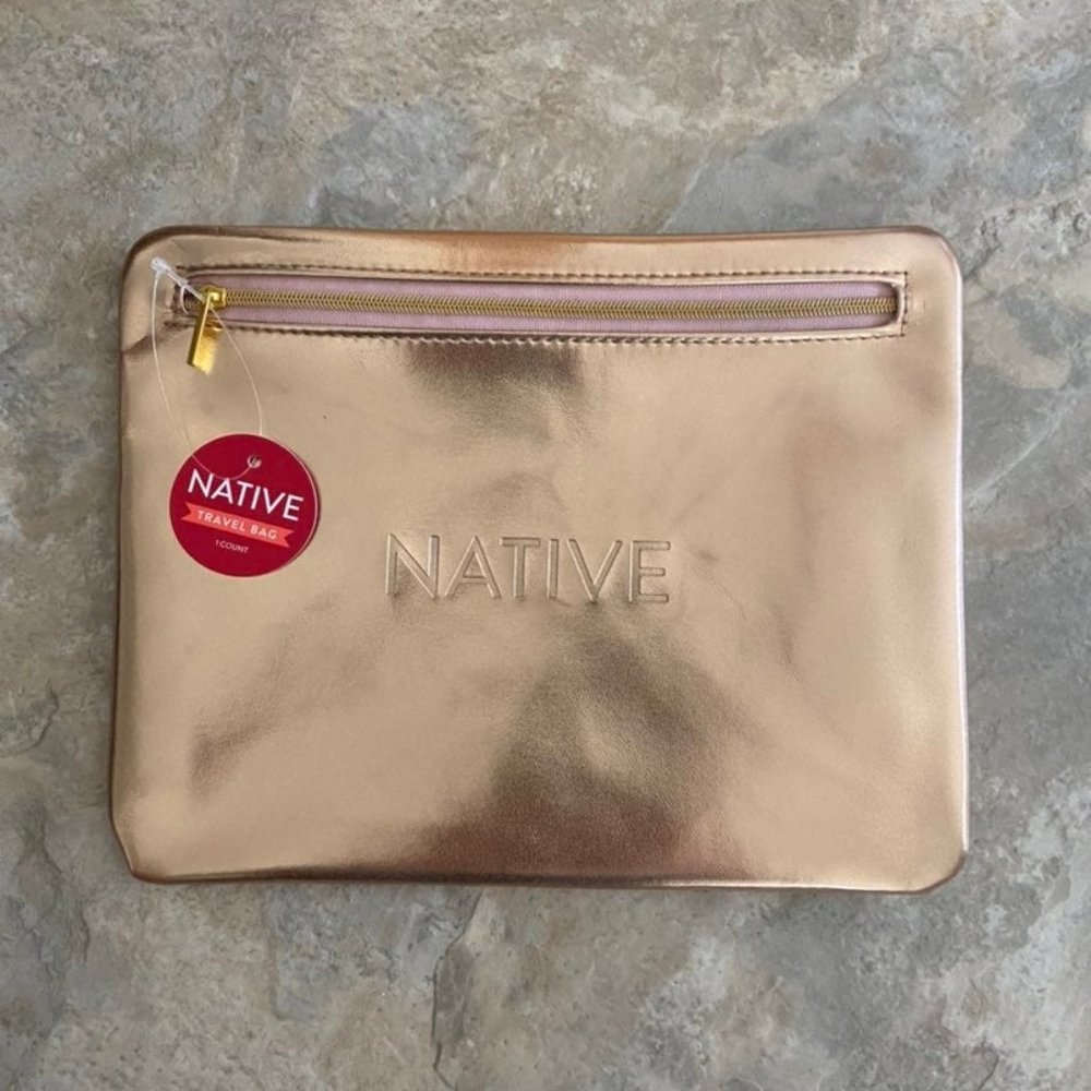 NWT Native Travel Bag Rose Gold